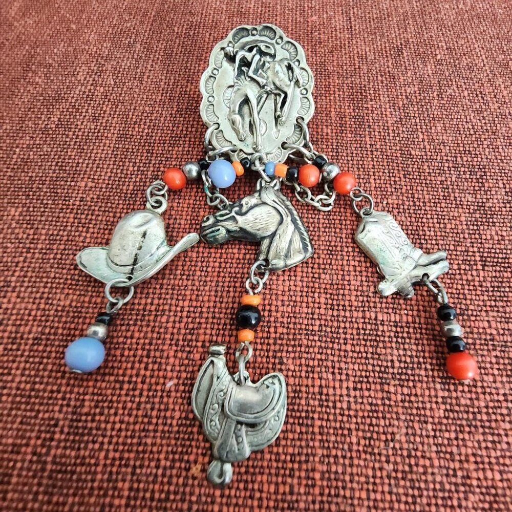 Vintage Western Dangling Pin